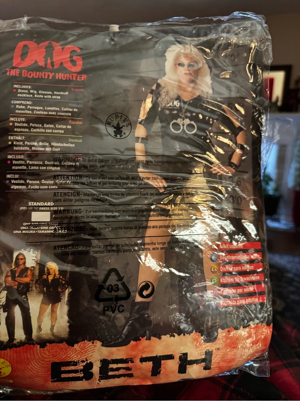 Dog the Bounty Hunter: Beth Adult Rubie’s Costume Up To Size 12 Halloween Party